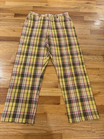 Pintuck pleated trousers