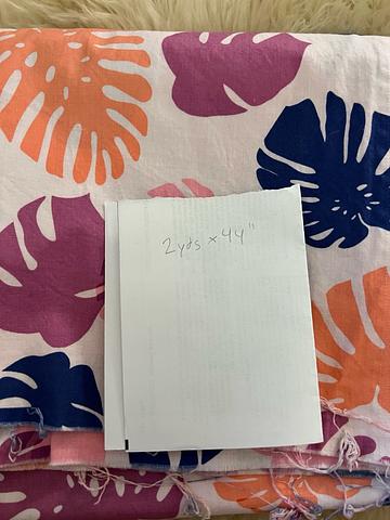 Heather Jones Conservatory in Sorbet cotton fabric