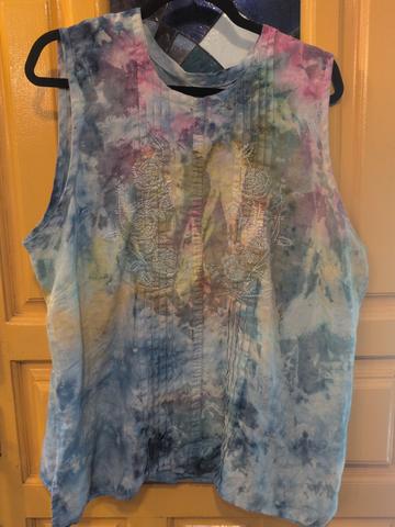 Ice dyed top