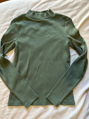 Light green turtleneck