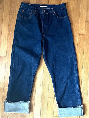 Levi Ribcage Straight Ankle jeans selvedge