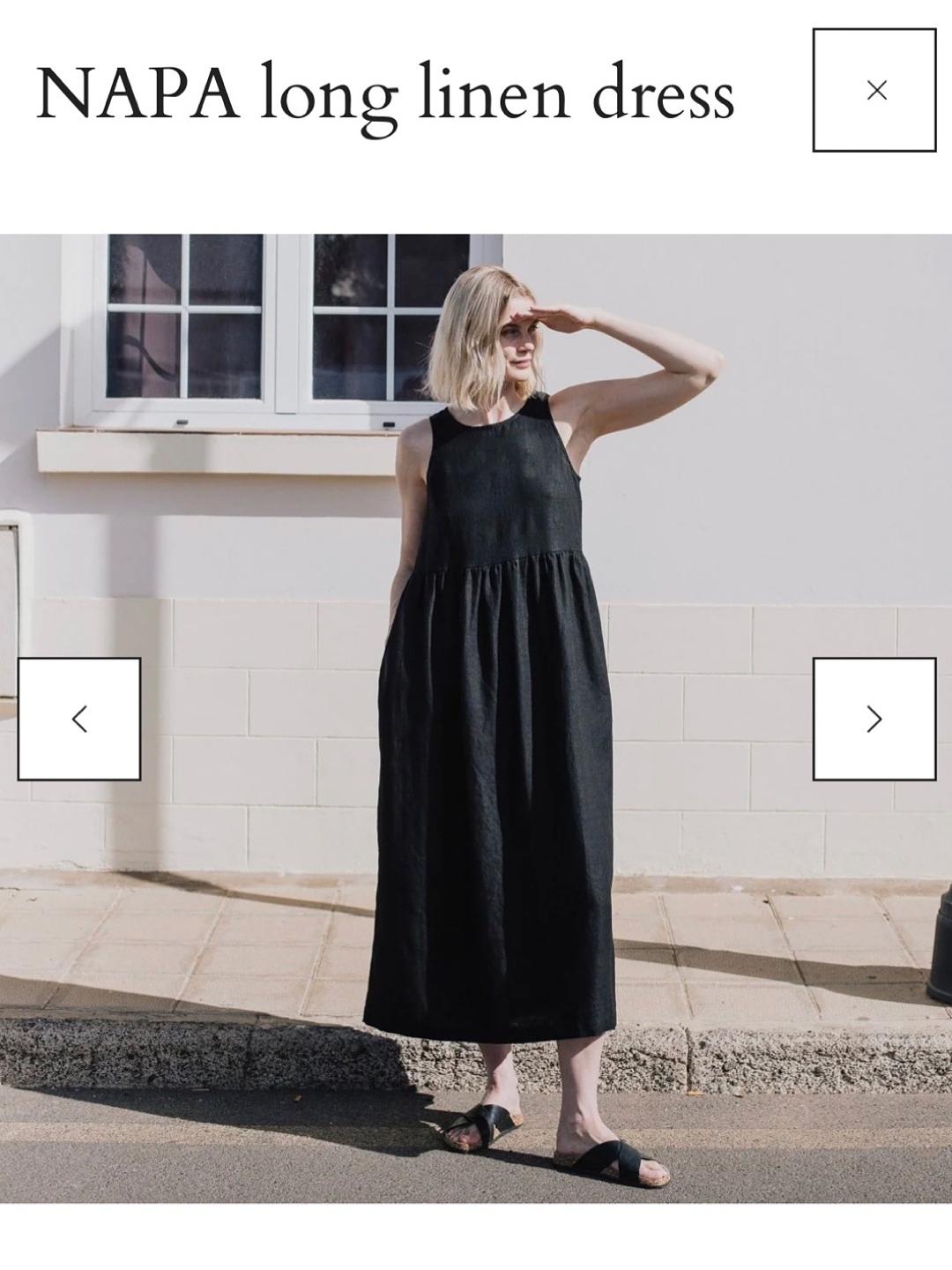 not perfect linen dress NAPA long linen dress