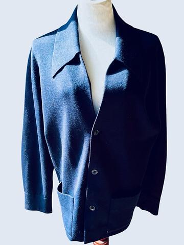 Pendleton wool blue sweater blazer large
