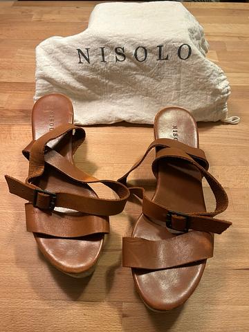 Sarita Wooden Wedge Sandal