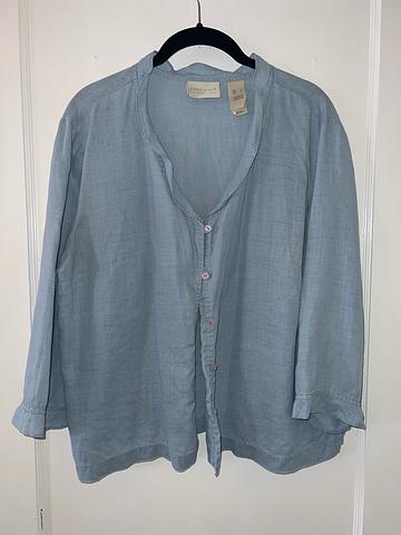 Flowy blue button up