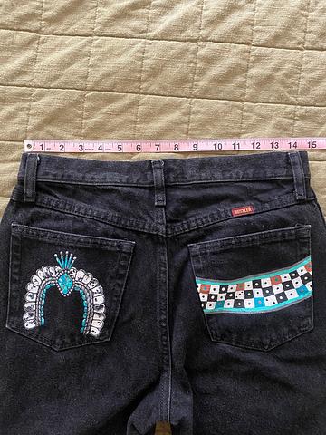 Painted Rustler Jeans