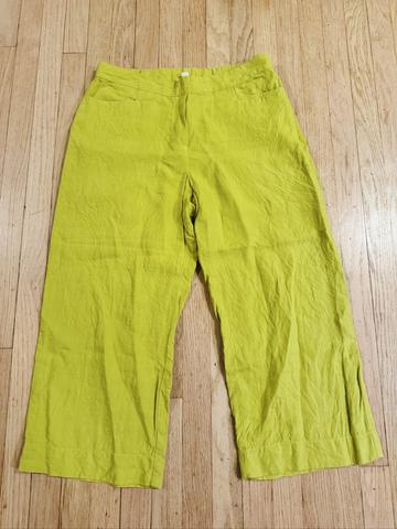 Linen Wide Leg Crop