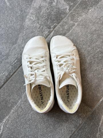 Bright White Leather Geo Court L Sneaker