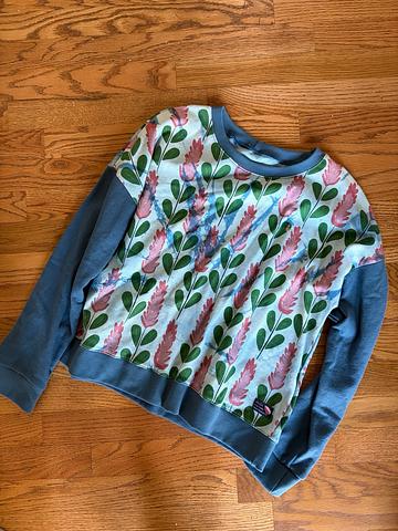 Indigo Dyed Jarrah Tee with Original Garden Print