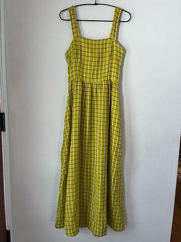 Willa dress in Chartreuse