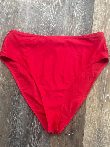 Girlfriend Collective Red Highwaisted Swimsuit Bottom