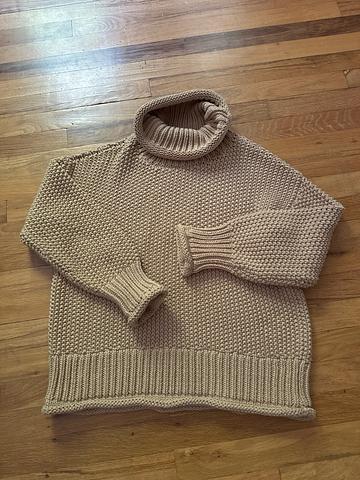 Cotton roll neck sweater