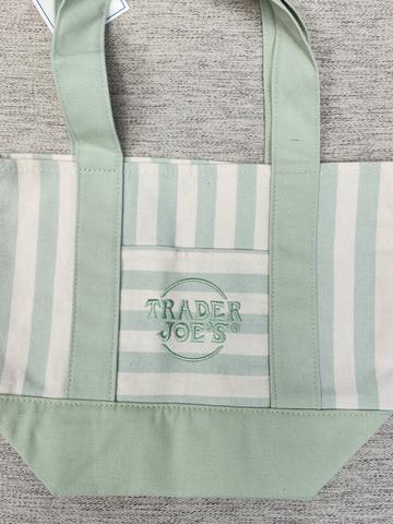 Striped mini tote