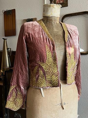 Lost in Paradise Velvet Beaded Jacket