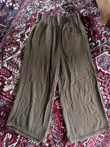 Crinkle Cotton Gauze pants