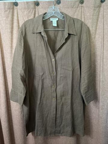 Linen tunic top