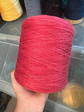 Large Cone of red yarn