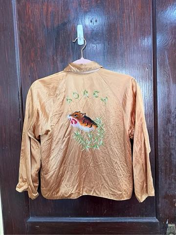 Embroidered Tiger Silk Jacket