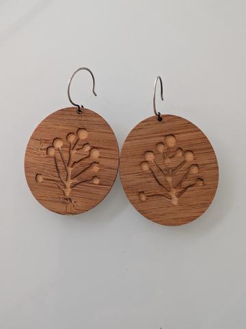 Laser-cut earrings