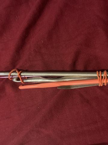 Collection of vintage knitting and crochet items
