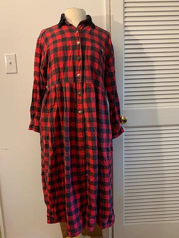 Red Plaid Dress