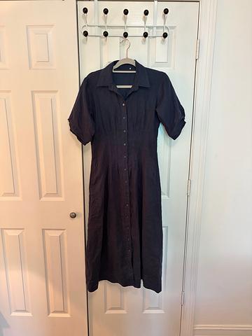 Linen Button Down Dress