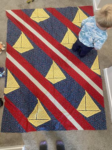 Sailboat Quilt Top