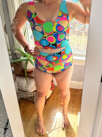 Swim Top & Britches- marble