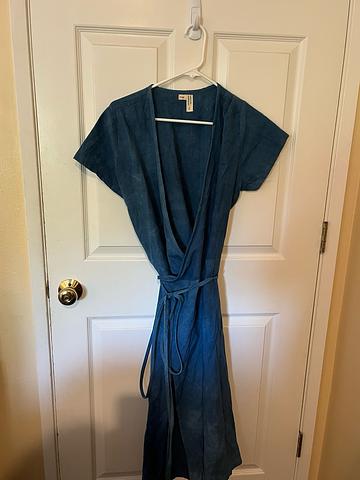 Handwoven Cotton Wrap Dress