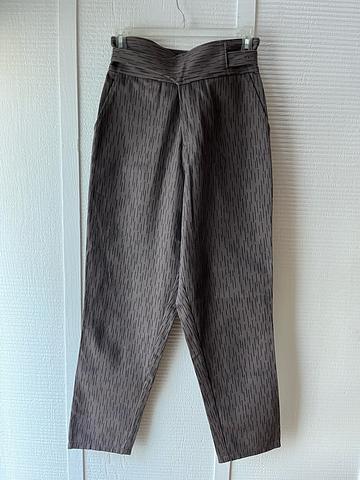 High waisted twill pants