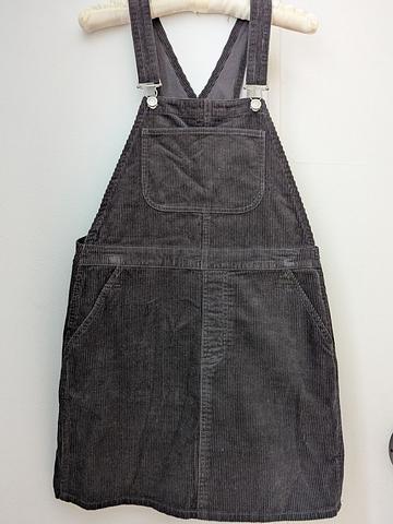 Corduroy pinafore dress