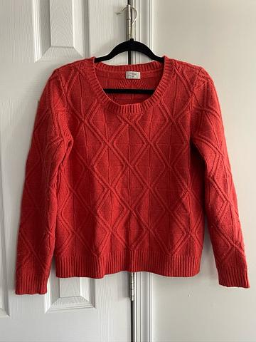 diamond wool sweater