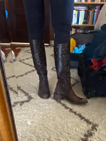 Knee-high Brown Leather Boots