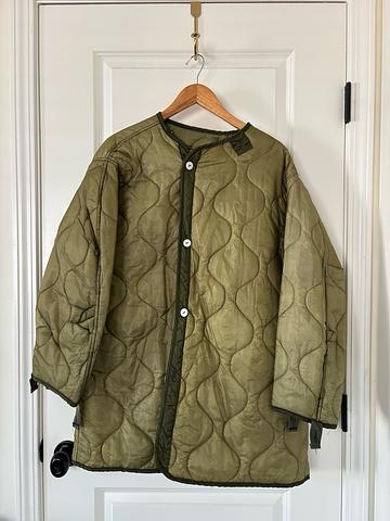 vintage quilted army liner