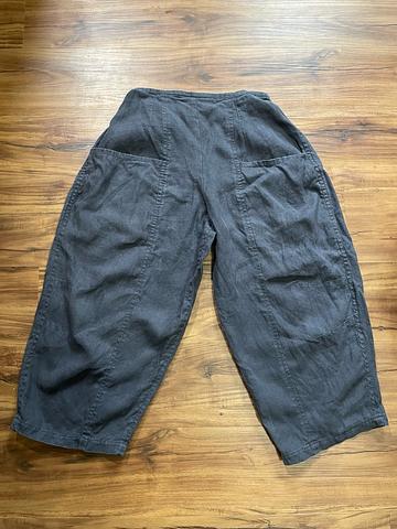 Linen Barrel Pants