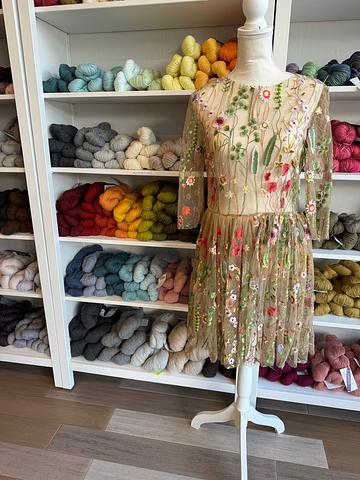 embroidered dress