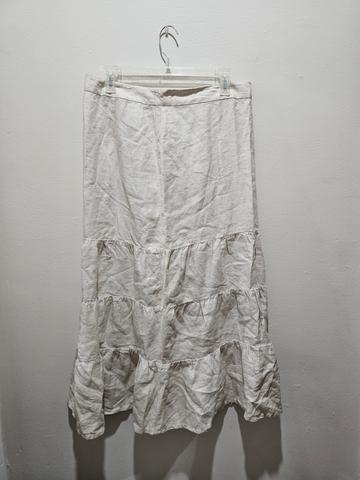 Tiered Linen Skirt