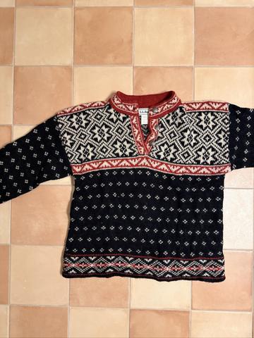 Vintage Fair Isle Wool Sweater