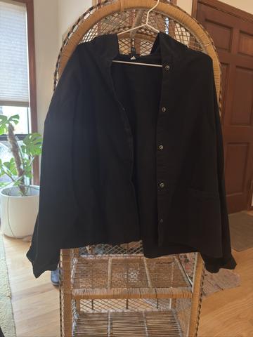 Button Up Hood Jacket