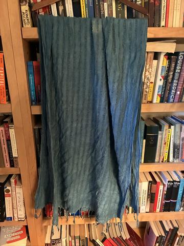 Indigo dyed scarf