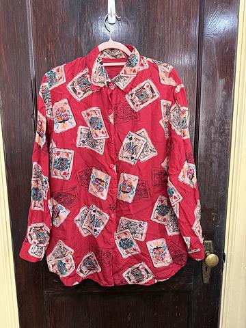 Playing Card Print Shirt