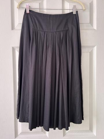 Tara Jarmon black cotton skirt