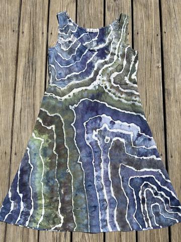 Ice Dyed Cut Loose Tank Dress