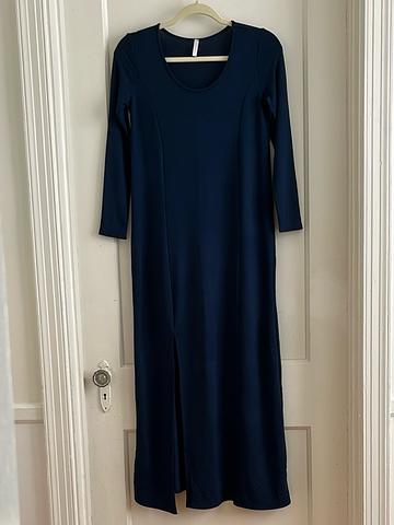 Maternity Maxi Dress in Navy Blue