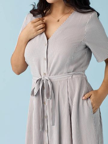 Button Up Midi Dress