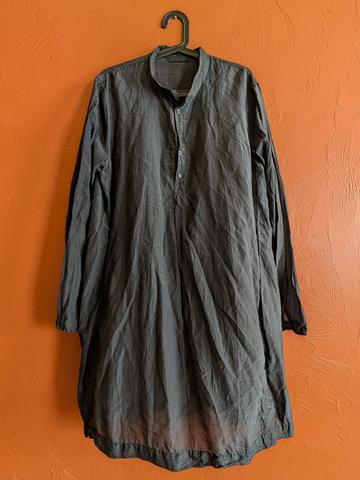 Silk and Cotton Long Sleeve Dress