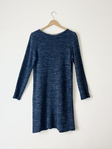 Knit Melange Linen Dress