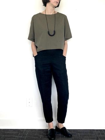 Clyde Pants Black Linen