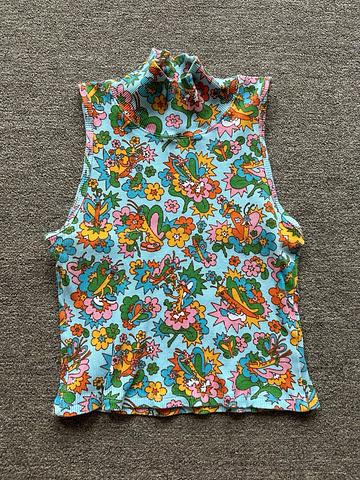 Mock neck tank