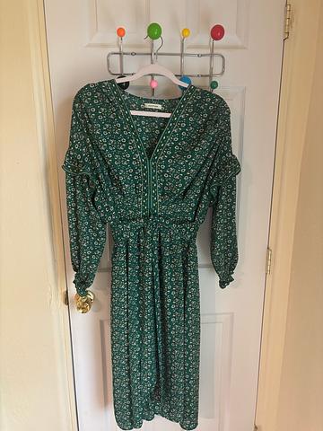 Emerald boho dress